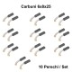 Perii Colectoare Carbuni 6x8x25 cu Arc - o / 10Set/Punga