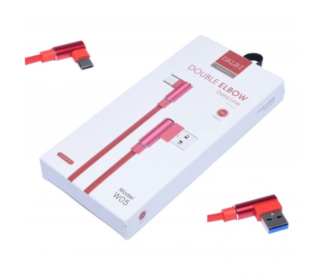 Cablu de Date USB - Tip C la 90˚ Panzat - W05