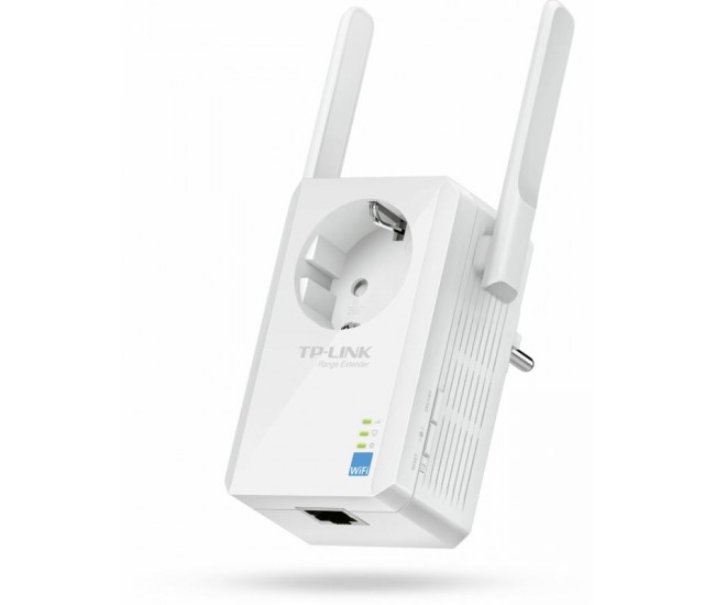 Wireless Range Extender Tp-link, N300, Wall Plugged, 2.4GHz, 2 antene