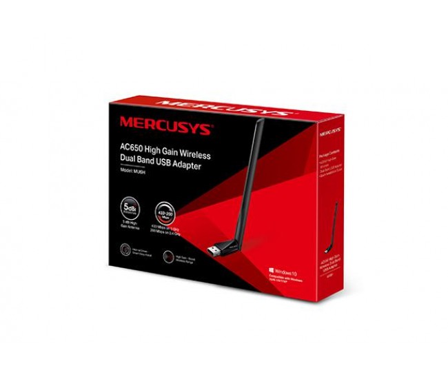 MERCUSYS Adaptor USB Dual Band High Speed Wireless AC650,