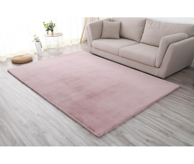 Covor Heinner Shaggy soft blanita Roz Pudra 50x90 cm