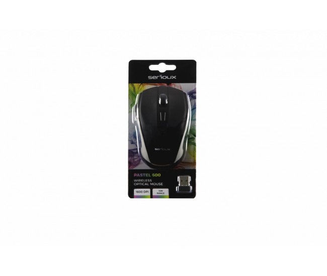 Mouse Serioux, Pastel 600, fara fir, USB, senzor optic, distanta