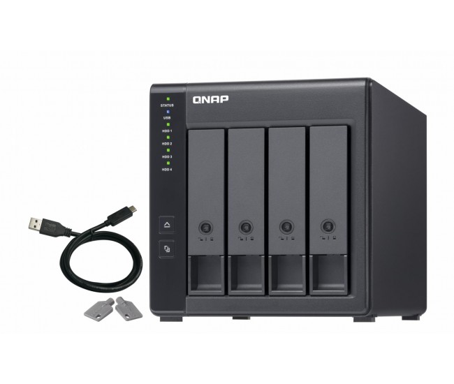 RAID USB QNAP TR-004 4-Bay, 2.5/3.5 SATA 3Gbps HDD (compatibile