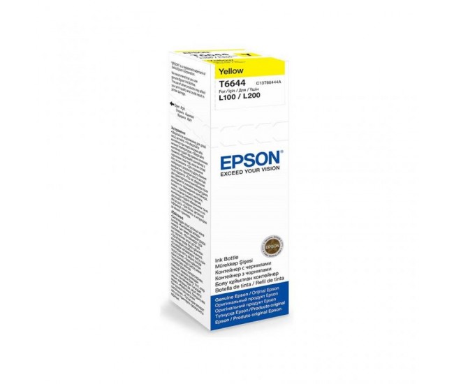 Cartus cerneala Epson T6644, yellow, capacitate 70ml, pentru echipamente CISS