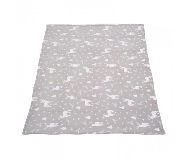 Patura fleece 200x220 cm-Reni, Gri