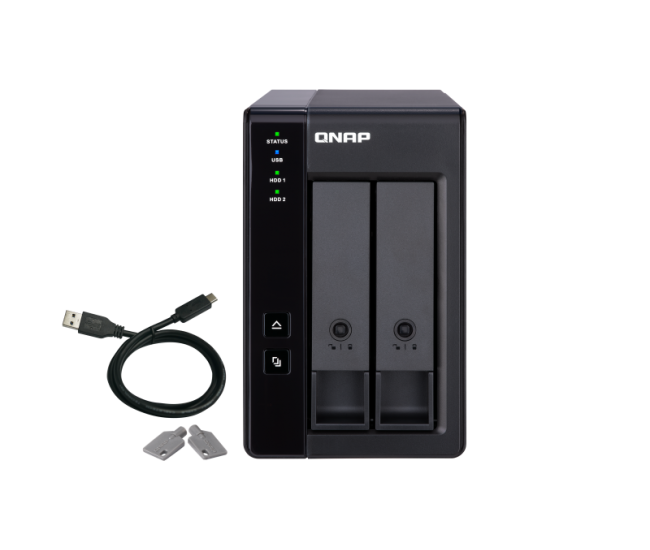 RAID USB QNAP TR-002 2-Bay, 2.5/3.5 SATA 6Gbps HDD (neincluse),