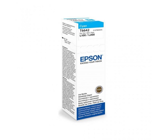 Cartus cerneala Epson T6642, cyan, capacitate 70ml, pentru echipamente CISS