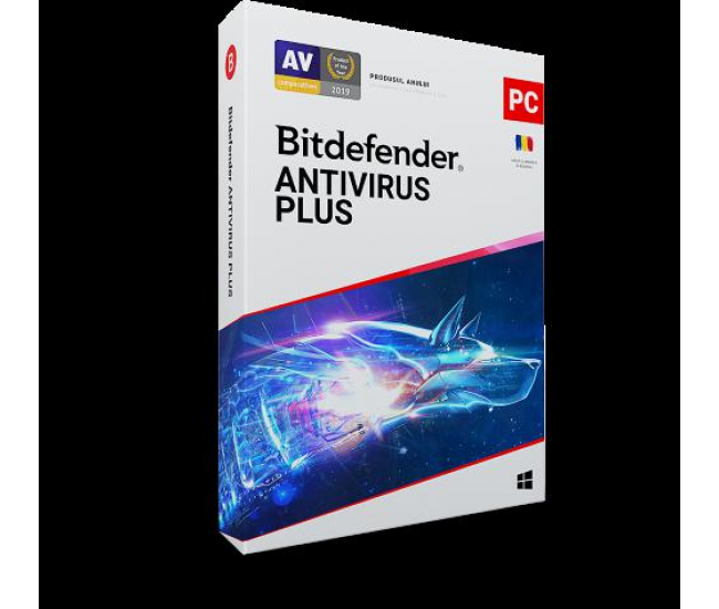 Licenta retail Bitdefender Antivirus Plus - protectie de bazapentru PC-uri