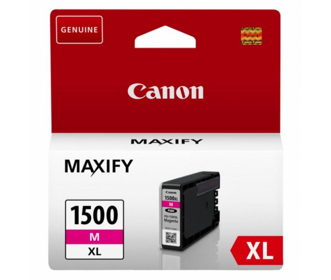 Cartus cerneala Canon PGI1500XLM, magenta, Dual Resistant High Density, capacitate