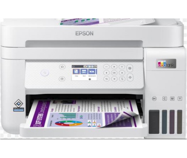 Multifunctional inkjet color Epson EcoTank CISS L6276, culoare alb, dimensiune