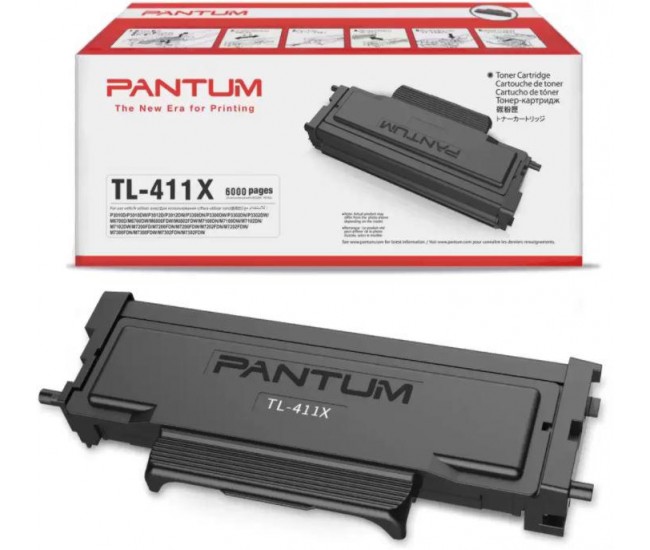 Toner Contract Pantum TL-411XEV Black 6k compatibil cu P3010DW/3300DW/M6700DW/M6800FDW/M7100DW/M7200FDW