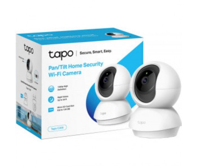 Camera Supraveghere WIFI Tp-link, wireless Tapo C200, Senzor 1/2.9", 1080p,