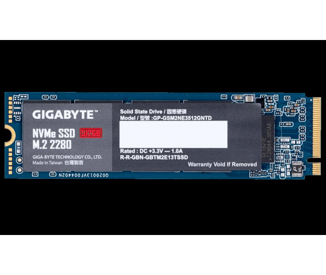 SSD GIGABYTE, 512 GB, NVMe, M.2