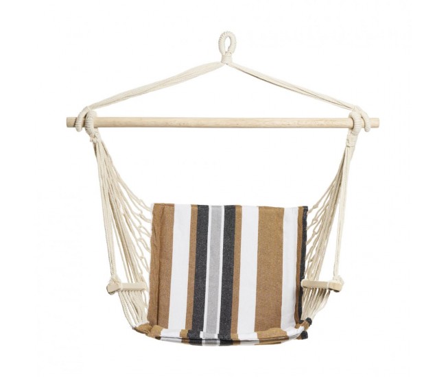 HR HAMAC SUSPENDAT BLK&BROWN STRIPE94X50