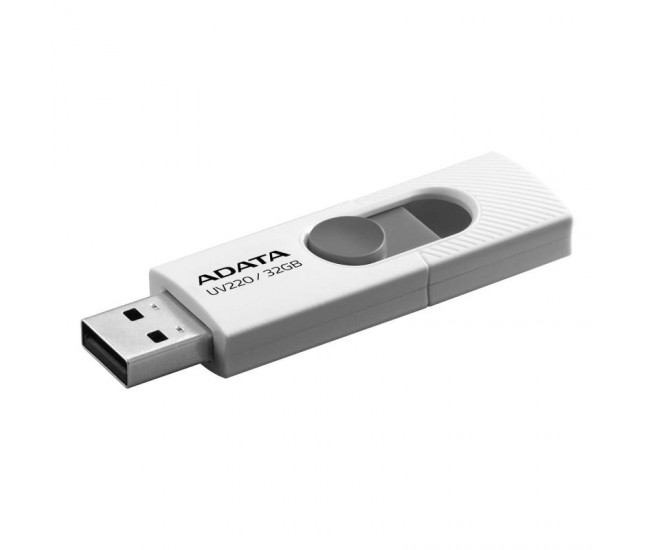 Memorie USB Flash Drive ADATA UV220 32GB, USB 2.0, alb