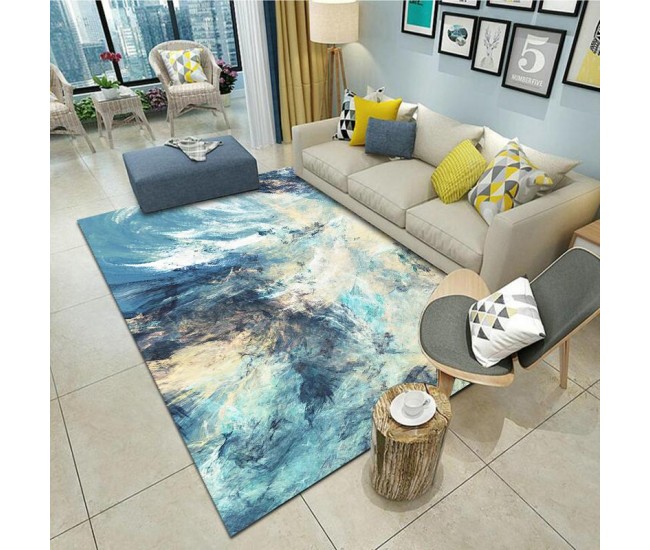 Covor Heinner cu print digital 3D 70x140 cm Galaxy