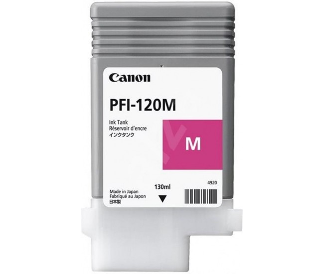 Cartus cerneala Canon PFI-120M, magenta, capacitate 130ml, pentru Canon TM