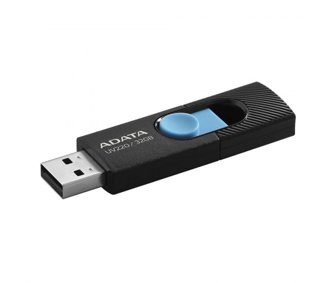 Memorie USB Flash Drive ADATA UV220 32GB, USB2.0, albastru/negru