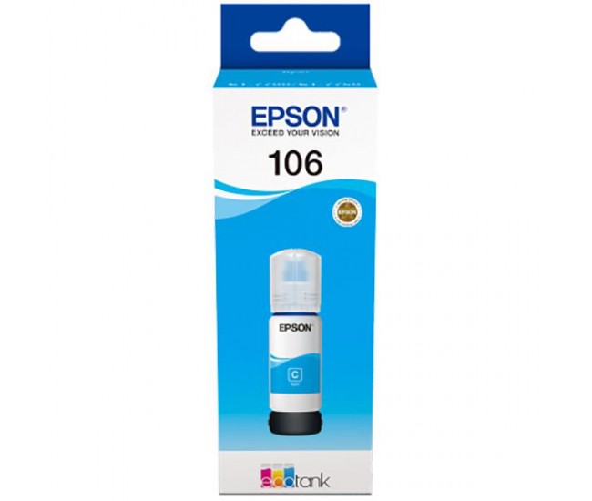 Cartus cerneala Epson 106 ECOTANK , cyan, capacitate 70ml, pentru