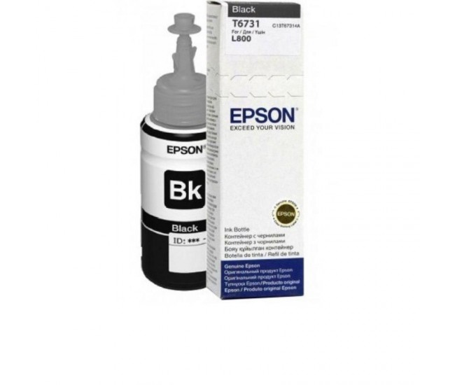 Cartus cerneala Epson T6731, black, capacitate 70ml, pentru Epson L800