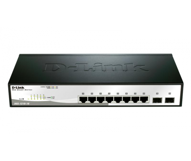 Switch D-Link DGS-1210-10, 8 port, 10/100/1000 Mbps