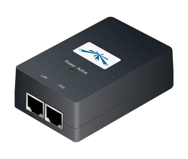 Ubiquiti Poe 48V-24W Gigabit Power Adapter, POE-48-24W-G; GIGABIT LANPort; voltage