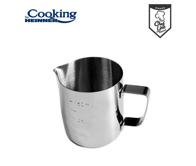 CANA INOX LAPTE 350 ML, COOKING BY HEINNER, CHEF LINE