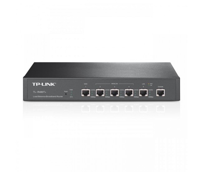 Router TP-Link TL-R480T+, 1xWAN 10/100, 1xLAN 10/100, 3xWAN/LAN configurabile,