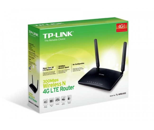 Router Wireless TP-Link TL-MR6400, 1xWAN 10/100, 3xLAN 10/100, 2 antene