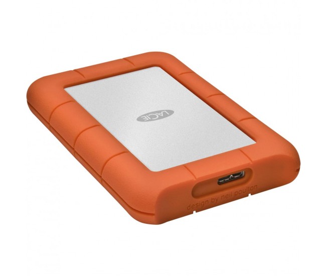 HDD extern LaCie Rugged Mini, 5TB, Portocaliu, USB 3.0