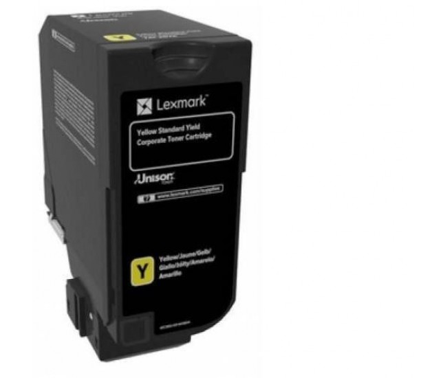 Toner Lexmark 74C2SYE yellow, 7k ,compatibil cu CX725de, CX725dhe,CX725dthe, CS725de,