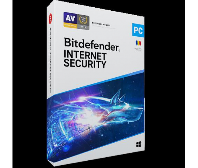 Licenta retail Bitdefender Internet Security - protectie completapentru Windows, valabila