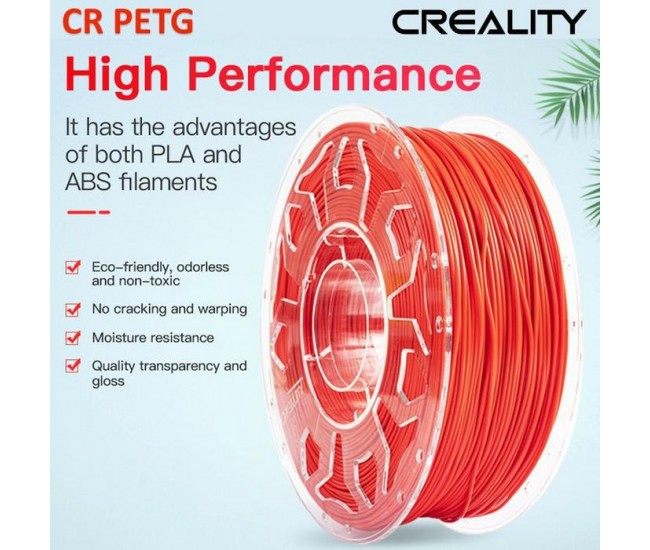 CREALITY CR PETG 3D Printer Filament, red, Printing temperature: 230-250°C,