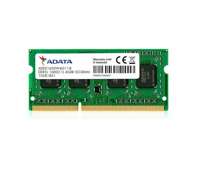 Memorie RAM notebook Adata, SODIMM, DDR3L, 8GB, CL11, 1600Mhz