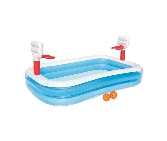 Piscina gonflabila pentru copii, baschet, 251x168x102 cm, Bestway Basketball