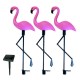 Lampa solara pentru gradina, 3 flamingo, 18x6x52 cm, Strend Pro