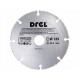 Disc diamantat segmentat, lemn, taiere uscata, 125 mm/22.2 mm, Drel