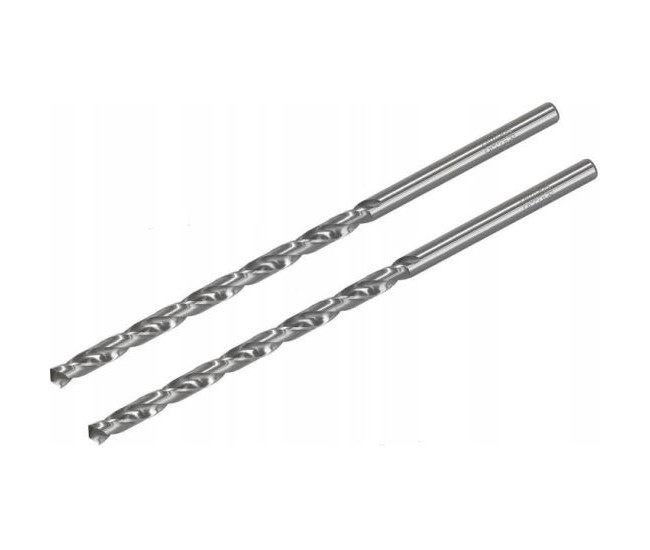 Burghiu pentru metal, lung, 2 buc, 4x119 mm, Drel