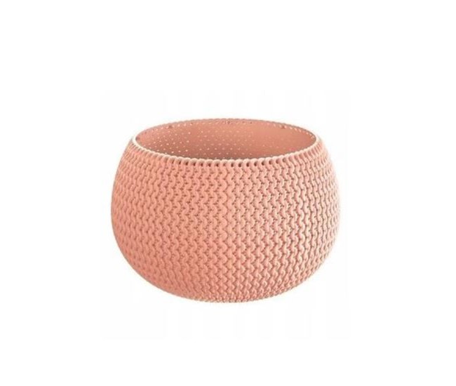 Ghiveci decorativ pentru flori, rotund, piersica, 29x19.5 cm, Splofy Bowl 