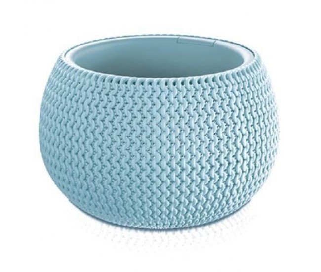 Ghiveci decorativ pentru flori, rotund, albastru, 29x19.5 cm, Splofy Bowl