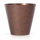 Ghiveci decorativ de flori, rotund, cupru, 12 L, 30x28 cm, Tubus Corten 