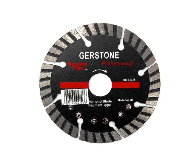 Disc diamantat segmentat 125 mm, GERSTONE