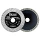 Disc diamantat turbo subtire, dublu segmentat, placi ceramice, taiere umeda si uscata, 125x10x20x22.23 mm, Richmann Exclusive