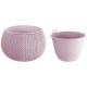 Ghiveci decorativ pentru flori, rotund, mov, 29x19.5 cm, Splofy Bowl 