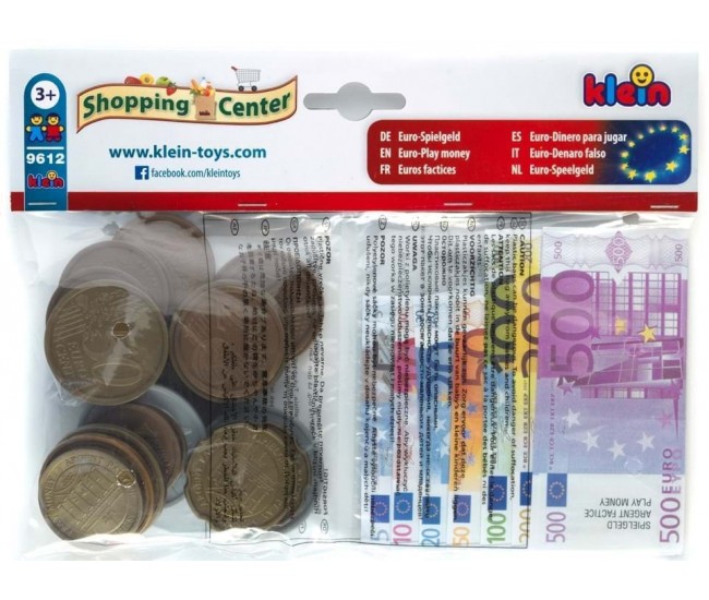 Set joc de rol - bancnote, monede euro si chitante