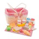 Cos de picnic cu accesorii din lemn - joc de rol