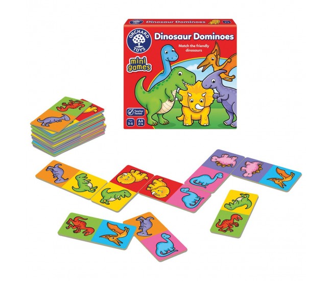 Joc educativ domino dinozauri - dinosaur dominoes