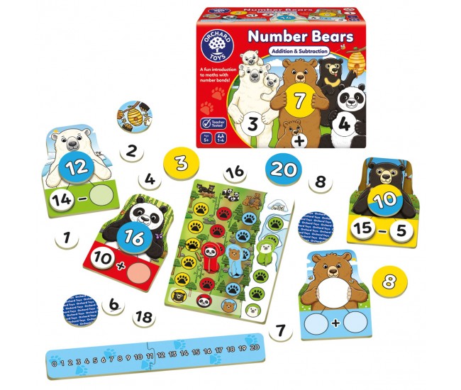 Joc educativ numarul ursuletilor - number bears