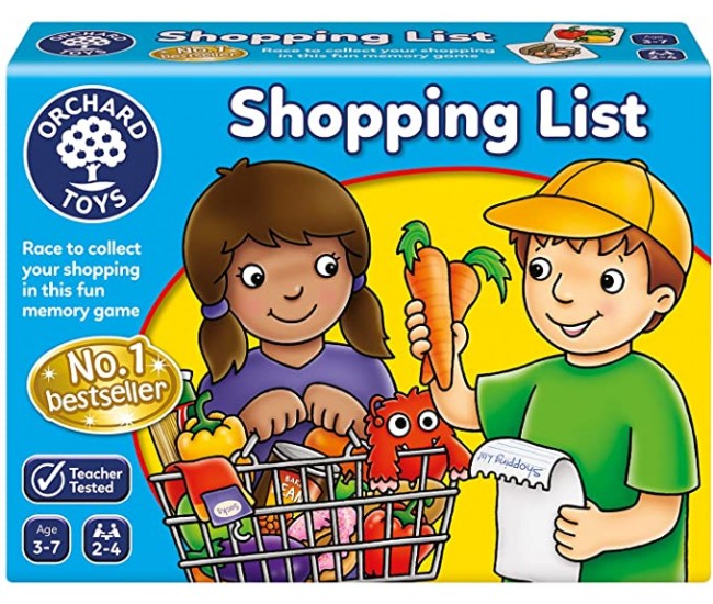 Joc educativ in limba engleza lista de cumparaturi shopping list