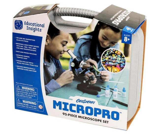 Microscop micropro 50x-600x - set educativ cu 95 piese